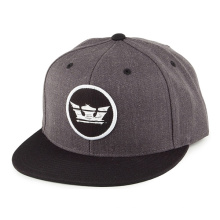 100% acrílico snapback sombrero gris Wholesal